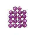 pink sapphire round shape cabochon