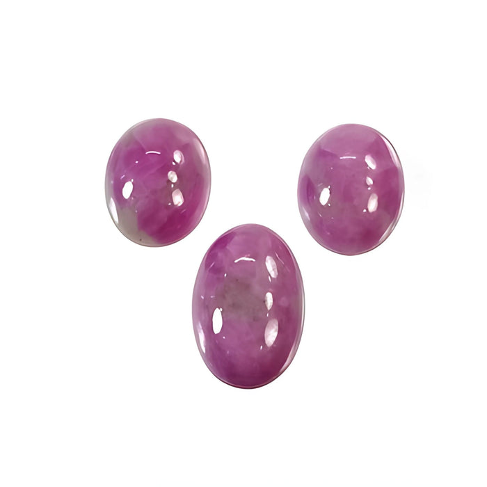 pink sapphire oval Shape cabochon