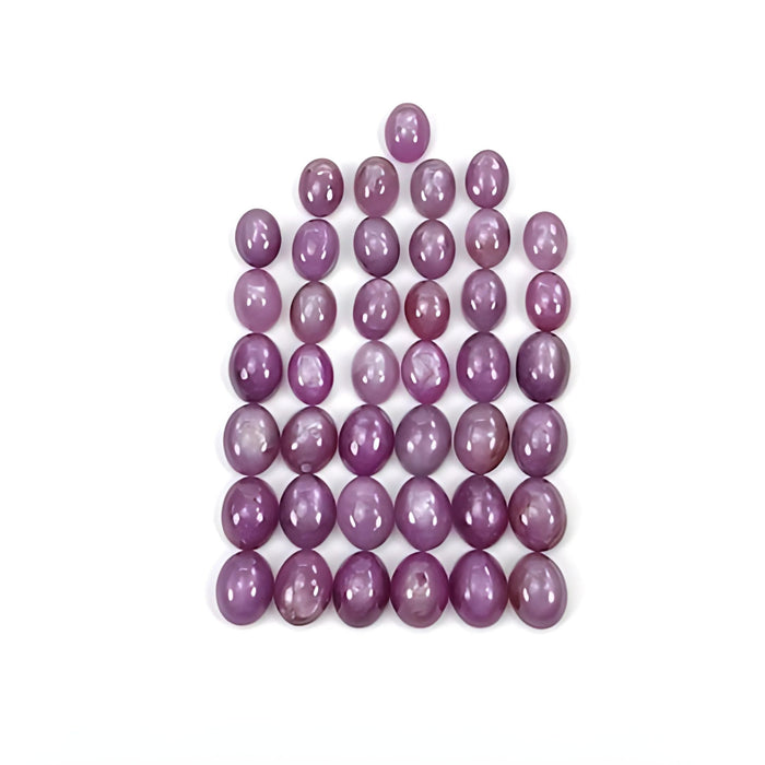pink sapphire oval cabochon