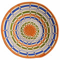 African Fair Trade Four Elements Handwoven Basket, Multicolor