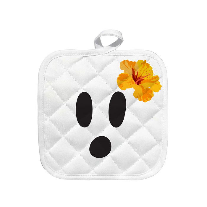 Aloha Ghost with Hibiscus Pot Holder