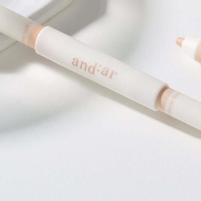 AND:AR Soft Skinfit Dual Concealer Pencil displayed on a white background.