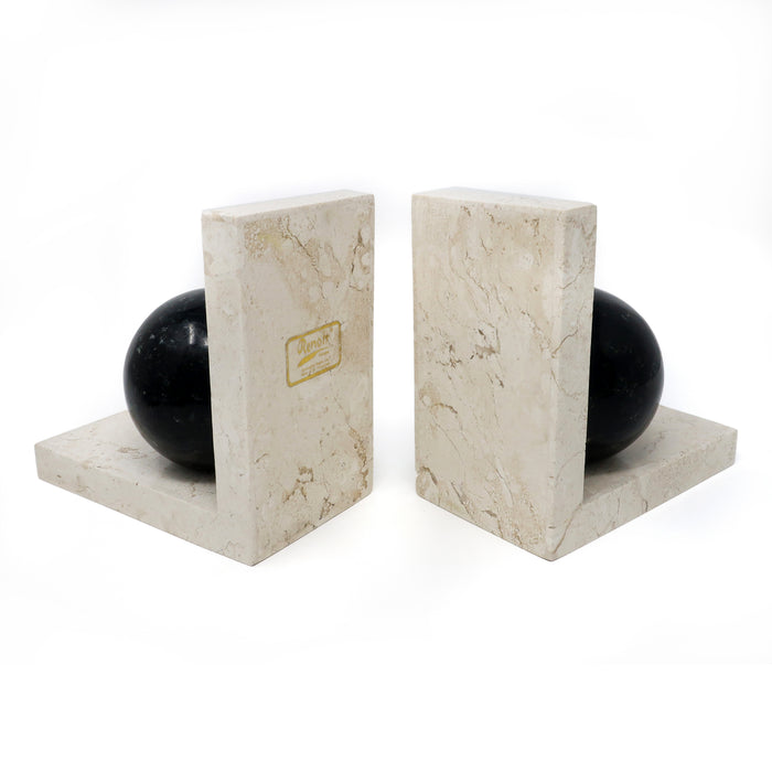 Art Deco Marble Bookends