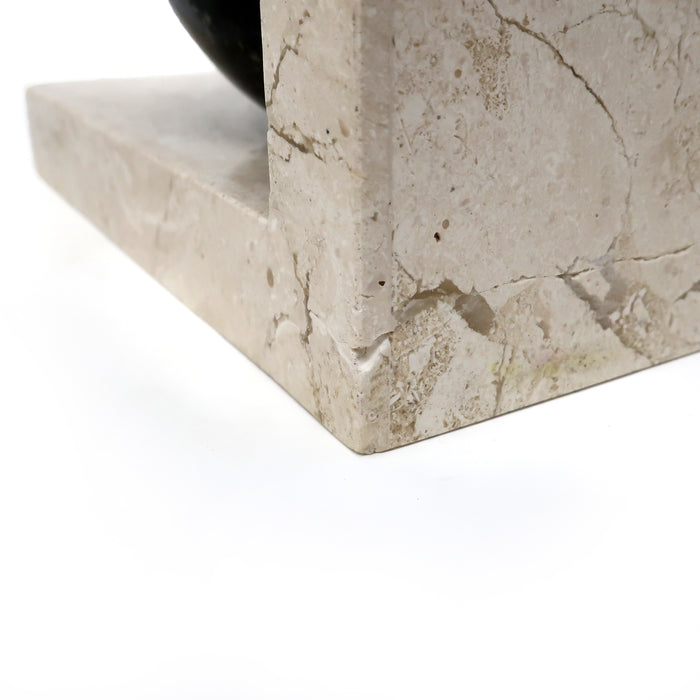 Art Deco Marble Bookends