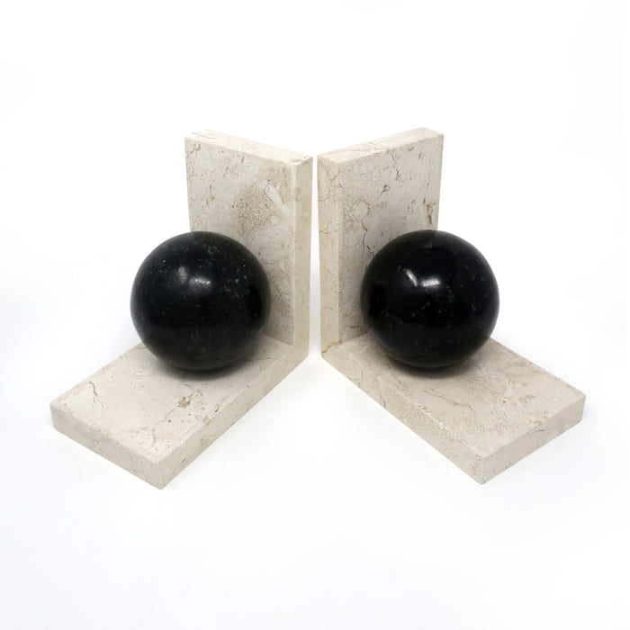 Art Deco Marble Bookends