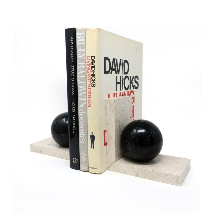 Art Deco Marble Bookends