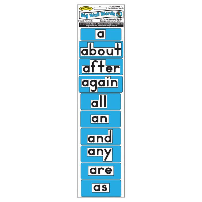 Ashley Magnetic Big Wall Words 1st 100 Sight Words (ASH 25001)
