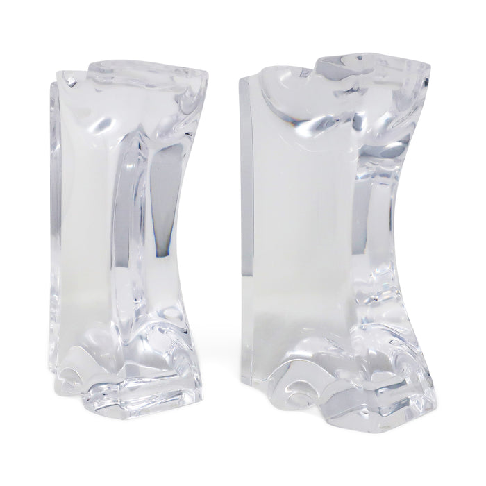 Astrolite Lucite Bookends by Ritts Co. of Los Angeles