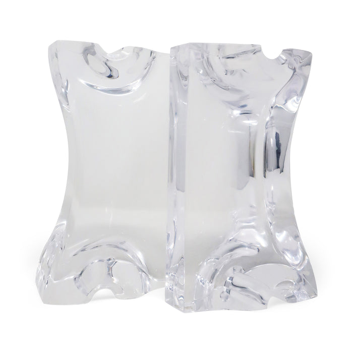 Astrolite Lucite Bookends by Ritts Co. of Los Angeles