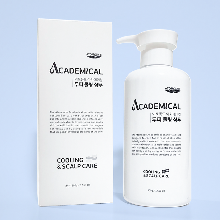 ATOMANDE Academic Scalp Cooling Shampoo 500ml with packaging for scalp care