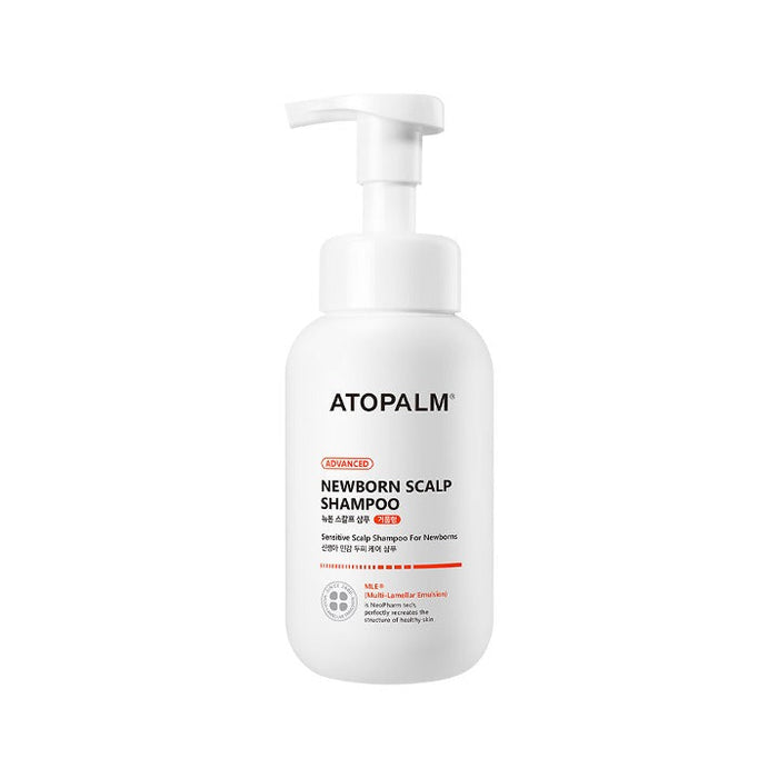 ATOPALM Newborn Scalp Shampoo 300ml bottle with pump dispenser for sensitive baby skin care