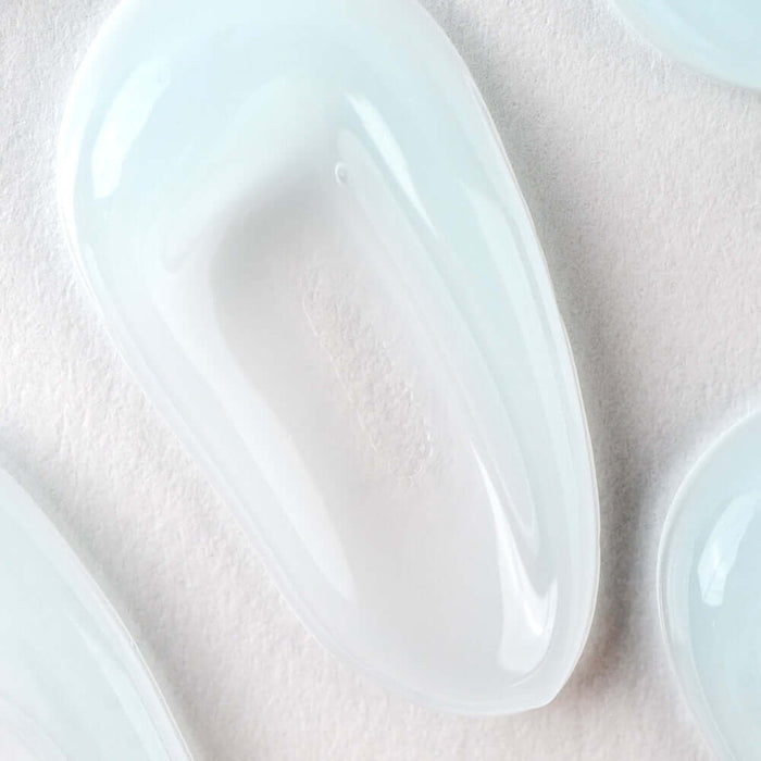 Close-up of BARULAB 10-Hyaluronic Acid Blue Aqua Gel Cream texture on white background