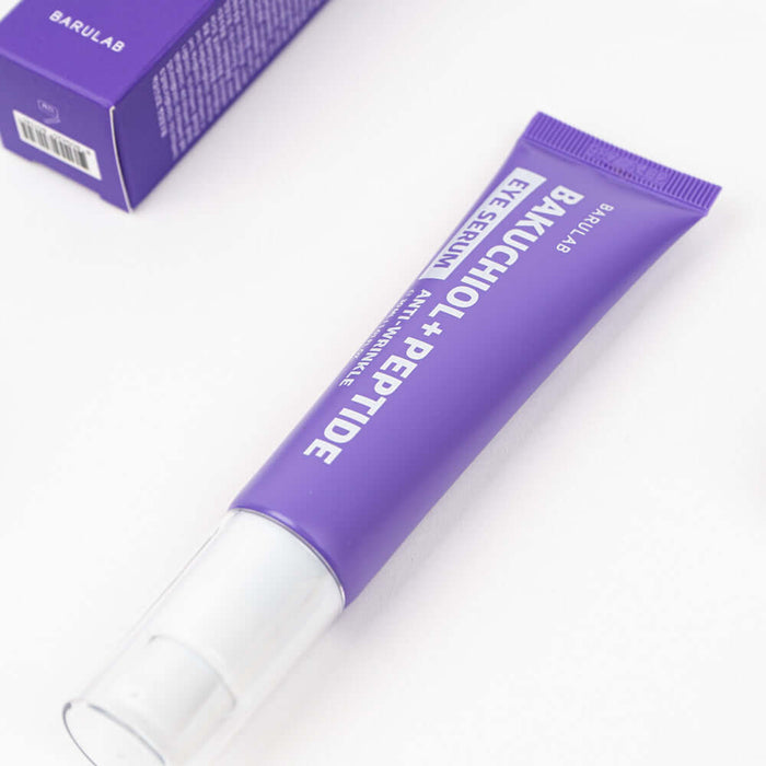 BARULAB Bakuchiol Peptide Wrinkle Eye Serum 30ml purple tube packaging