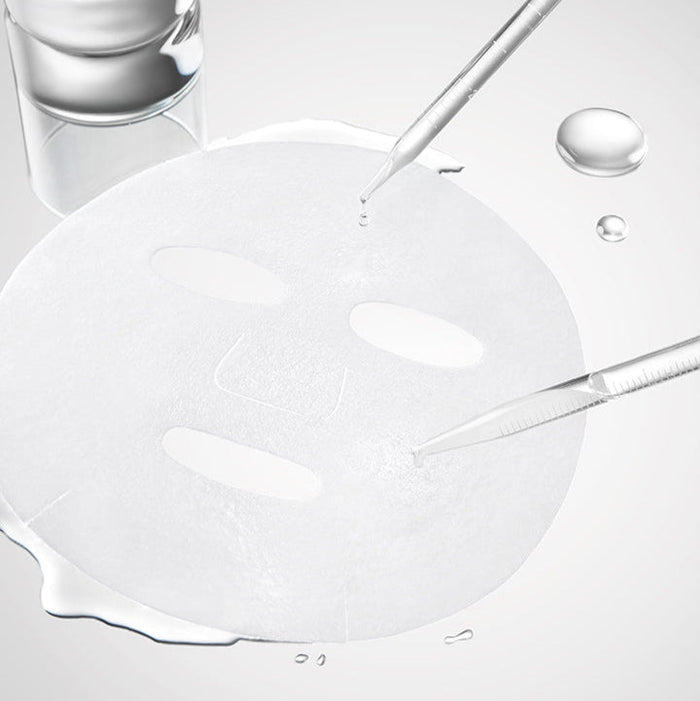 BEPLAIN Madecassoside Calming Ampoule Mask 5 Sheets displayed with pipette and liquid essence