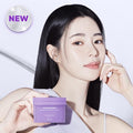Woman holding BIO HEAL BOH Probioderm Collagen Remodeling Serum Pad 70 sheets with new badge in the background.