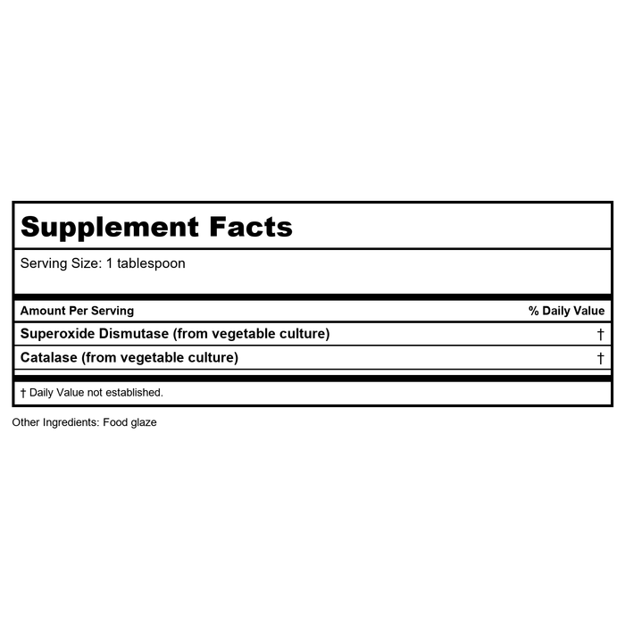 Biotics Research Dismuzyme Plus Granules 500 Grams - Supplement Facts panel