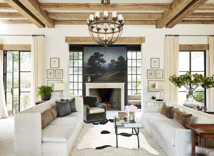 Black and White Cowhide Rug #B10372
