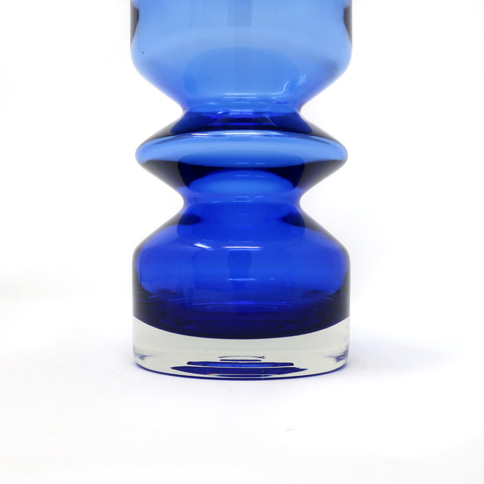 Blue Modernist Vase by Tamara Aladin for Riihimaen Lasi Oy