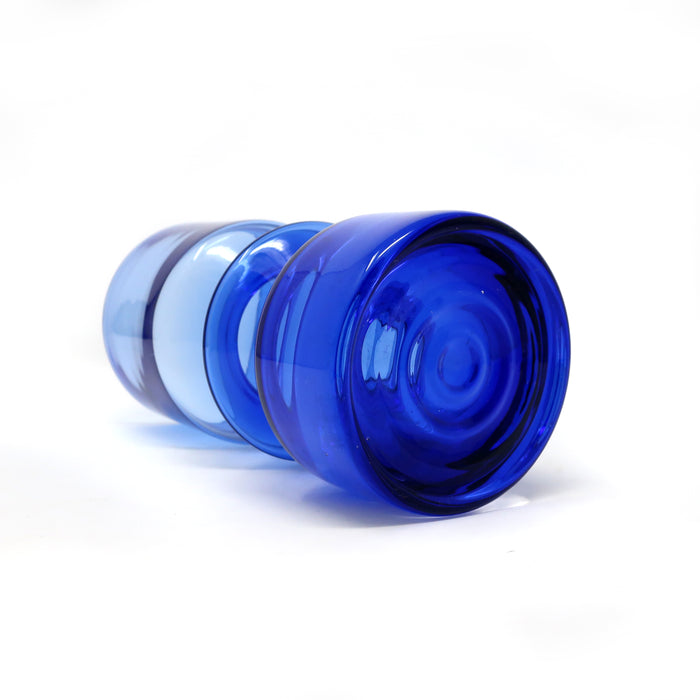 Blue Modernist Vase by Tamara Aladin for Riihimaen Lasi Oy