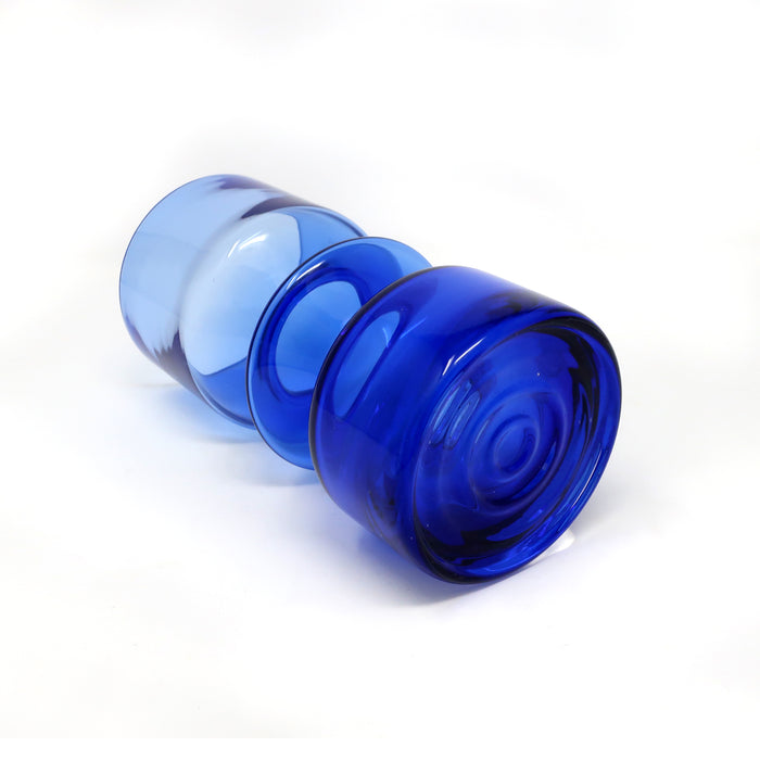 Blue Modernist Vase by Tamara Aladin for Riihimaen Lasi Oy