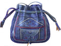 Bohemian Morocco Leather bag - Blue - Moroccan Corridor