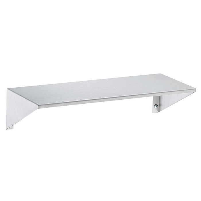 Bradley 758-024 Bradex Shelf w/ Integral End Bracket Surface Mounted 24" - Satin - Prestige Distribution