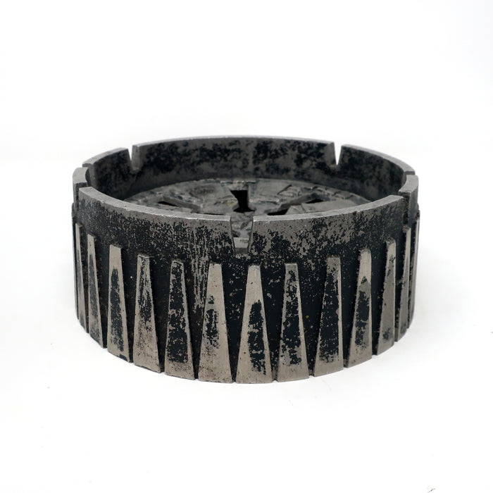 Brutalist Cast Aluminum Ashtray