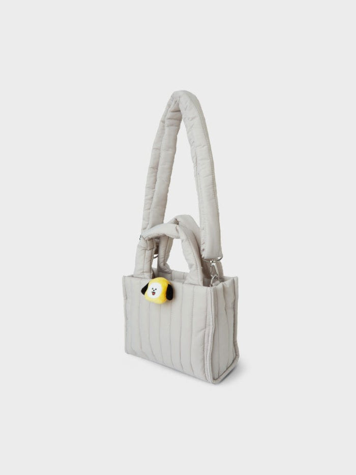 BT21 CHIMMY QUILTED BAG WITH FACE PLUSH BADGE WINTER EDITION