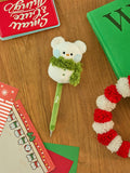 BT21 KOYA mini minini SNOWMAN PLUSH GEL PEN PETITE HOLIDAY
