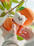 BT21 RJ BABY PLUSH KEYRING ORANGE PARTY