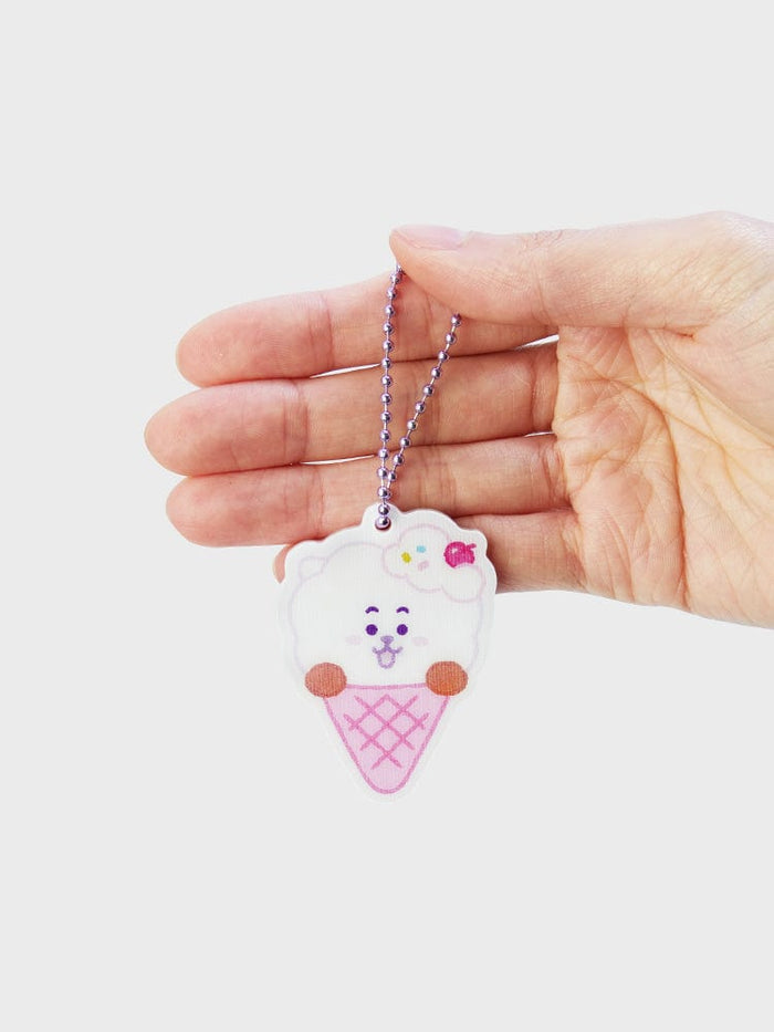 BT21 RJ LENTICULAR 3D KEYRING ON THE CLOUD EDITION
