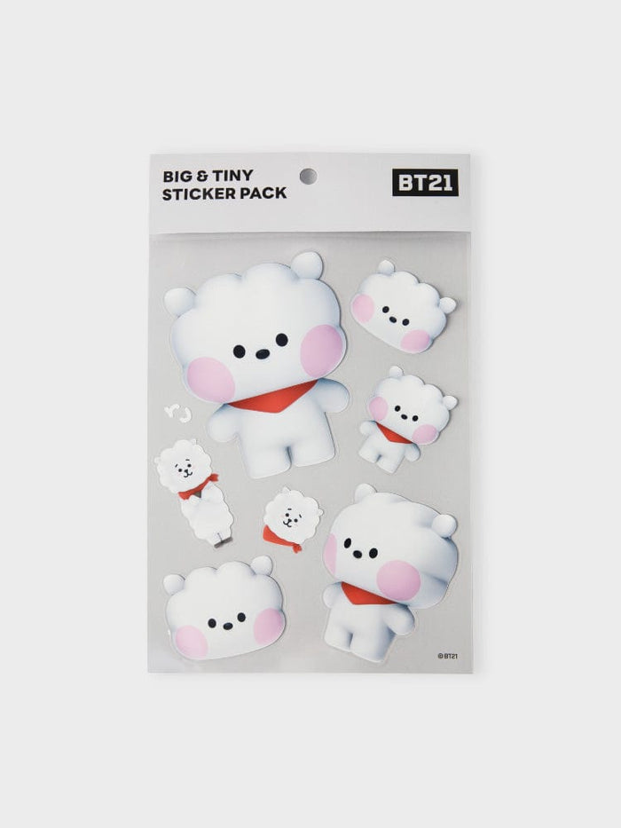 BT21 RJ REMOVABLE STICKERS BIG & TINY EDITION