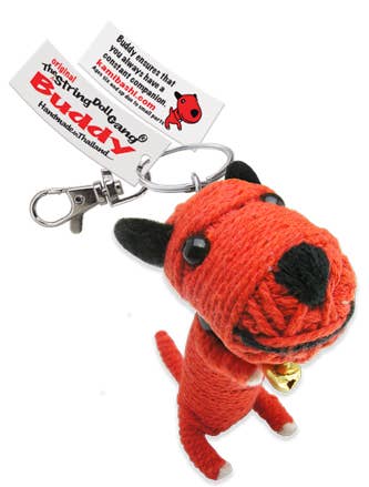 Buddy the Dog String Doll Keychain