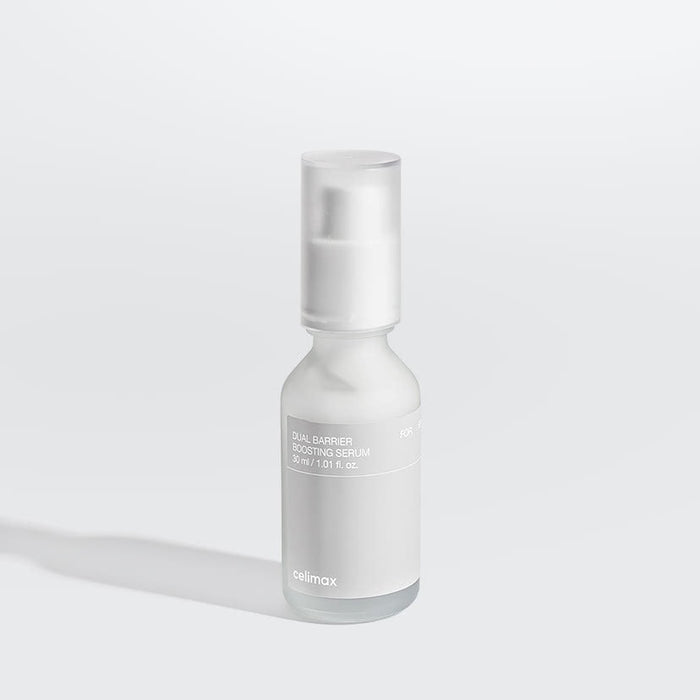 CELIMAX Dual Barrier Boosting Serum 30ml product bottle on white background