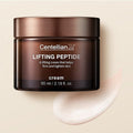 CENTELLIAN 24 Lifting Peptide Cream 65ml jar on light background, showcasing skincare product features and benefits.