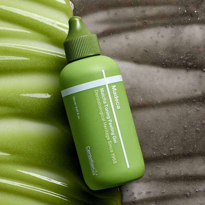 CENTELLIAN 24 Madeca Matcha Toning Peeling Gel 150ml on textured surface
