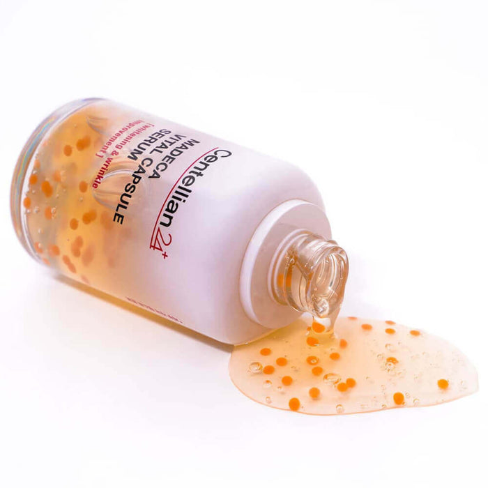 CENTELLIAN 24 Madeca Vital Capsule Serum 50ml with serum flowing from bottle