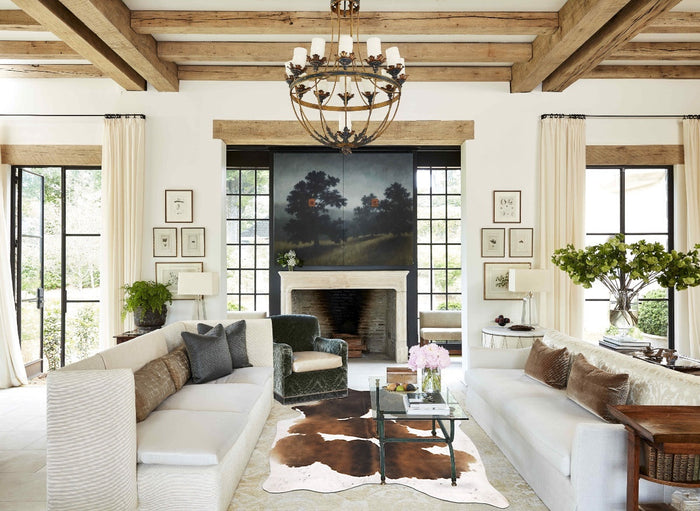 Chocolate and White Cowhide Rug #B10754
