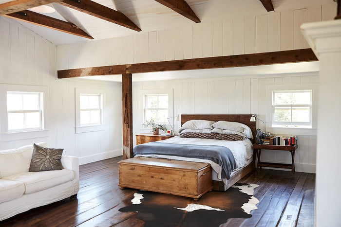 Chocolate and White Cowhide Rug #B10753
