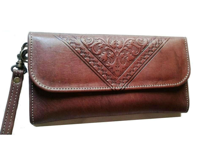 Club Morocco Wallet - Brown - Wristlet - Moroccan Corridor