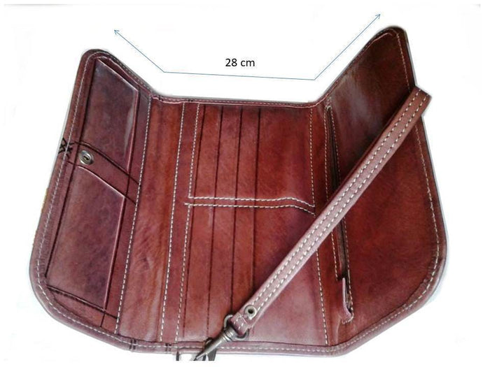 Club Morocco Wallet - Brown - Wristlet - Moroccan Corridor