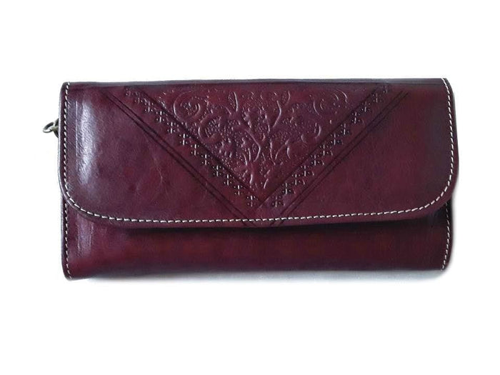 Club Morocco Wallet - Deep Red - Wristlet - Moroccan Corridor