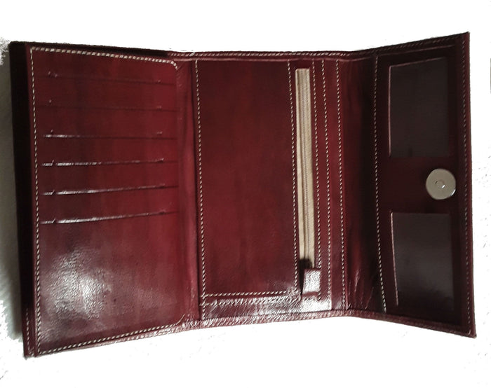 Club Morocco Wallet - Simple - Deep Red - Moroccan Corridor
