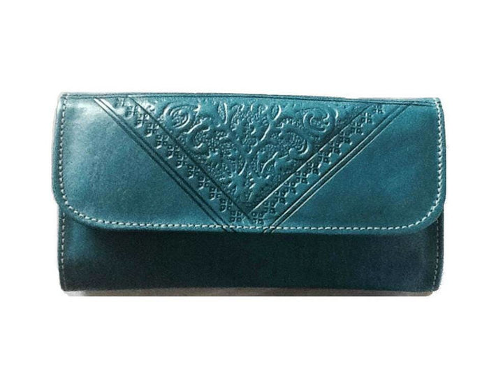 Club Morocco Wallet - Turquoise - Wristlet - Club Morocco | Moroccan Corridor