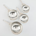 Crosby & Taylor Bird 4-piece Artisan Pewter Measuring Cup Set, Handmade in the USA