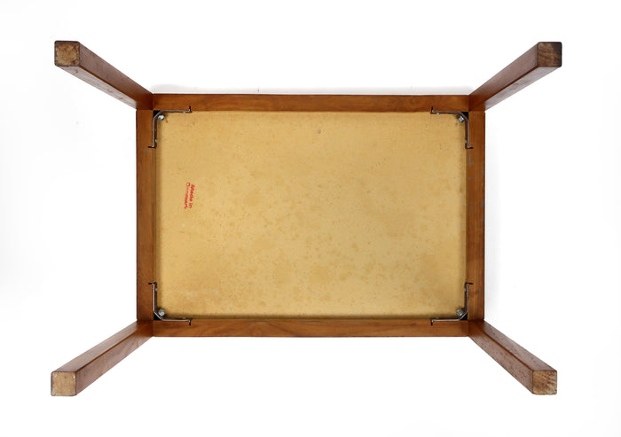 Danish Modern Teak and Tile Side Table
