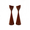 Danish Modern Teak Candleholders - Pair