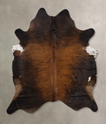 Dark Brindle Cowhide Rug #B10590