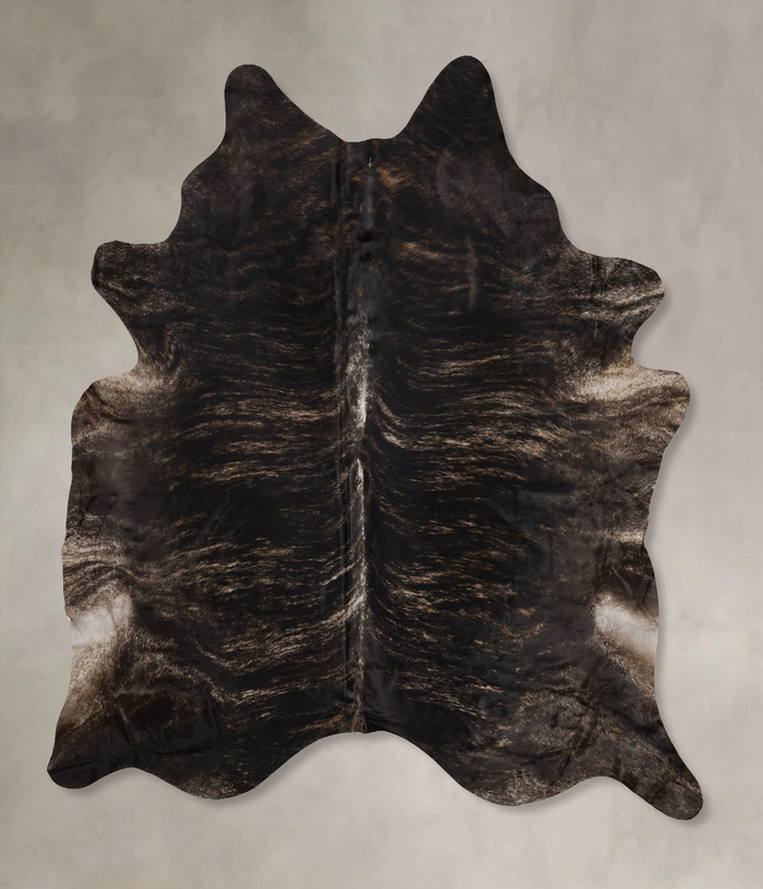 Dark Brindle Cowhide Rug #B10759
