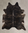 Dark Brindle Cowhide Rug #B10759
